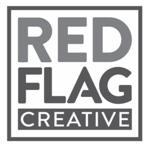 RED FLAG CREATIVE Logo Greyscale